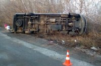 У Житомирській області перекинулася маршрутка з пасажирами
