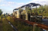 На трассе Харьков-Симферополь горел автобус с пассажирами