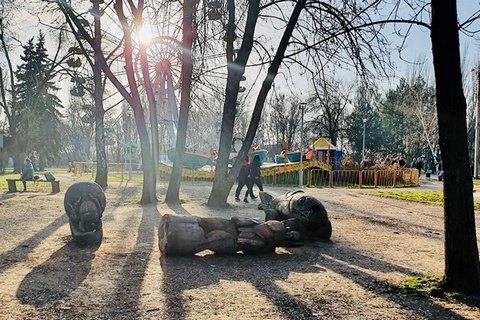 В Запорожье умерла девочка, на которую упала 200-килограммовая парковая фигура