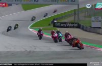 Гонку MotoGP в Австрии прервали из-за серьезной аварии