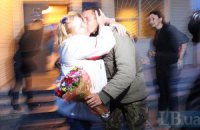 Десантники 25 бригады ВСУ вернулись домой из зоны АТО