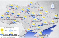 У низці областей сьогодні дощ та грози, температура до +27