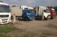 СБУ задержала 4 фуры с контрабандой вблизи линии разграничения 