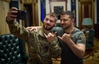 Зеленський зустрівся з головним майстер-сержантом 47-ї ОМБр “Маґура” Валерієм Маркусом 