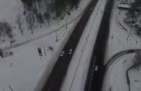 На дорогах у Київській області відкрилися пункти обігріву для водіїв
