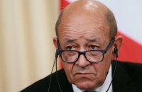 Глава МИД Франции Ле Дриан прибыл с визитом в Украину