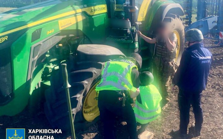 На Харківщині трактор підірвався на міні