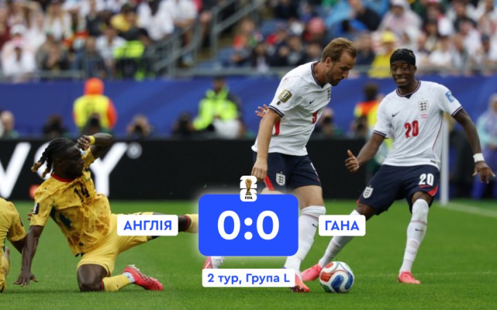 Англія сенсаційно втратила очки на чемпіонаті світу в матчі проти Гани