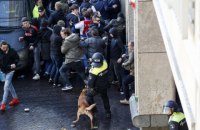 Во время матча чемпионата Словакии прямо на поле фаны устроили массовое побоище