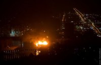 У столичному "Гідропарку" згоріло дерев'яне кафе