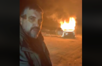 Главный "евробляхер" сжег свой Land Rover в знак протеста против законов, принятых Радой