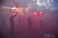 В Херсоне активисты движения "Кто убил Катерину Гандзюк?" провели акцию протеста под домом Рыщука