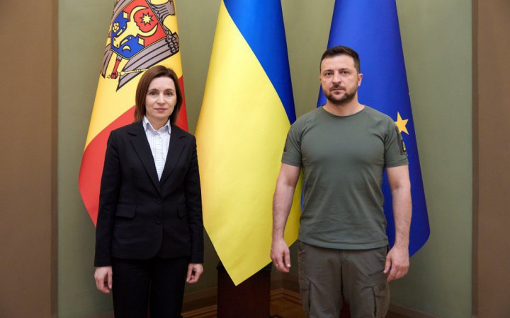 Зеленський із Санду обговорили протидію російській агресії та співпрацю в енергетиці