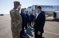 Зеленский прибыл в Запорожье