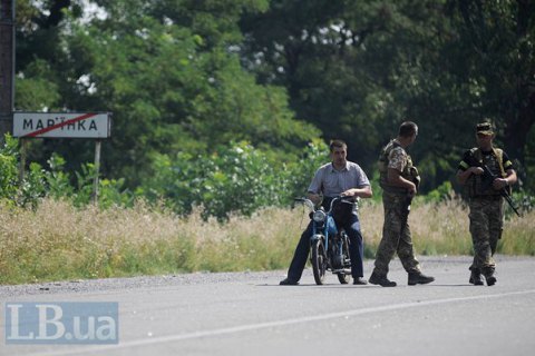 У Мар'їнці унаслідок обстрілу поранено мирного жителя