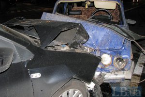 На Закарпатье столкнулись три авто, пострадал пешеход
