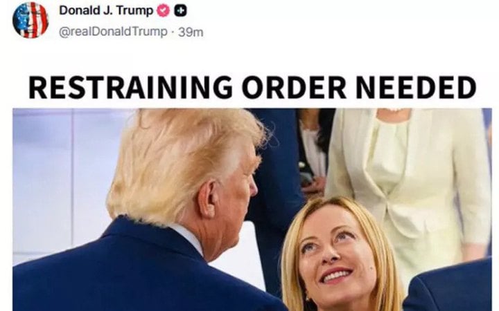 Трамп перед самітом НАТО закинув, що "потребує заборонного припису" від прем'єрки Італії