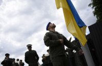 Віталій Марків підняв національний прапор на Меморіалі Героїв Небесної Сотні у Львові
