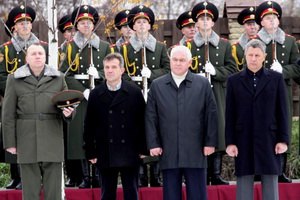 Под Киевом перезахоронили останки воинов-красноармейцев, погибших в годы ВОВ