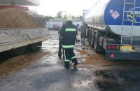 На автозаправке в Винницкой области разлился бензин