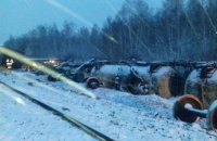 Ешелон з танками зійшов з рейок у Росії