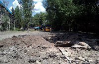 В Донецке снарядами разрушены два частных дома