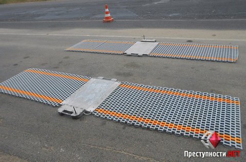 На въезде в Николаев установили весы для отлова перегруженных фур