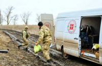 Боевики уничтожили автомобиль "Христианской службы спасения" возле Опытного 