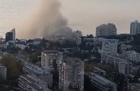 В окупованій Ялті загорівся санаторій Міноборони
