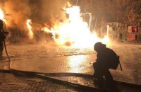 На АЗС в Харьковской области произошел взрыв, сгорели два грузовика