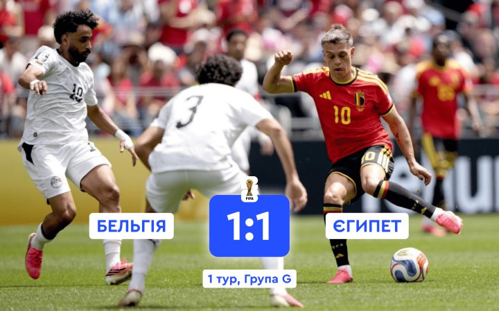 Бельгія на чемпіонаті світу не виправдала статус фаворита проти Єгипту