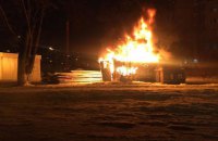 На месте строительства супермаркета в Киеве сгорела бытовка
