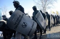 Колонна активистов Майдана отошла на улицу Грушевского
