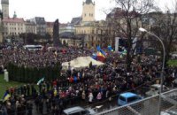 20 тыс. студентов на евромайдане во Львове станцевали гарлем-шейк