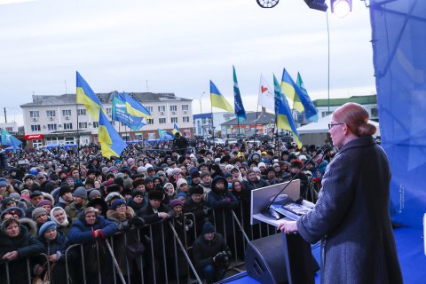 Тимошенко: українці вибирають не президента, а майбутнє