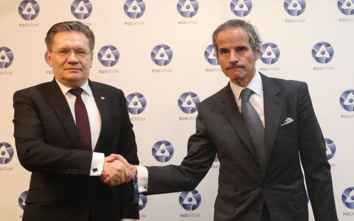 У Москві голова МАГАТЕ запропонував окупантам створити охоронну зону на Запорізькій АЕС