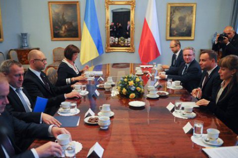 Дуда заверил Яценюка в поддержке Украины