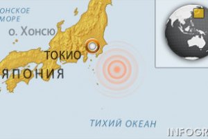 На востоке Японии произошло землетрясение магнитудой 6,1 