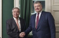 Порошенко провел в Мюнхене переговоры с генсеком ООН