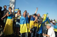 У Маріуполі зібрався багатотисячний мітинг проти російського вторгнення