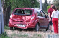 У Києві маршрутка "вибила" машину з дороги
