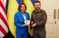 Спікер Палати представників Конгресу США Ненсі Пелосі в Києві для зустрічі з Зеленським