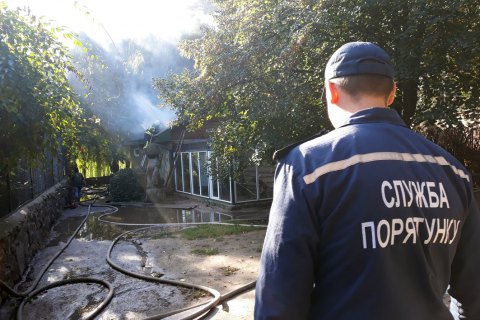 Из черкасского зоопарка часть птиц выпустили на свободу, чтобы спасти от пожара