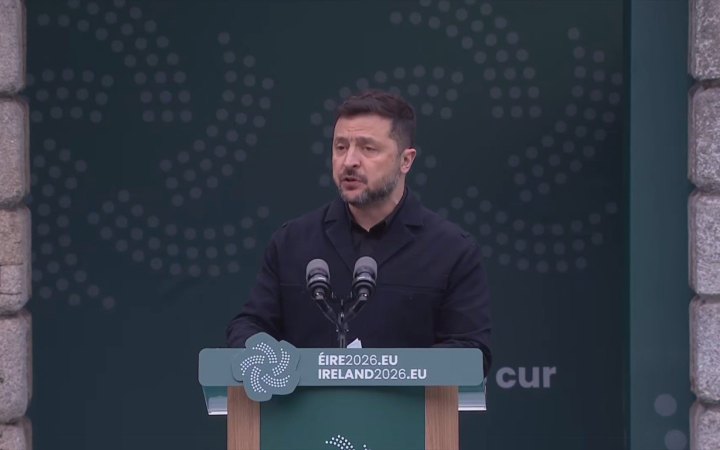 Зеленський в Ірландії закликав посилити санкції проти РФ і відкрити ще 5 кластерів переговорів про вступ до ЄС