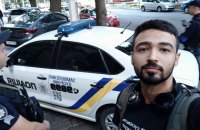 Патрульні затримали в Одесі активіста, бо він розфарбував пам'ятник Катерині ІІ