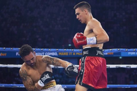 Цзю-молодший брутальним нокаутом захистив титул чемпіона WBO Global