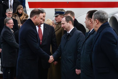 Президент Польши прибыл в Харьков