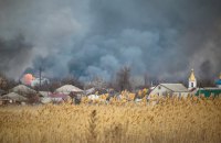 Пожежу на території військового арсеналу в Балаклії ліквідовано