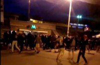 В Киеве подрались украинские и польские футбольные фанаты
