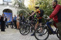 Велосипедисты провели акцию в защиту старого Киева